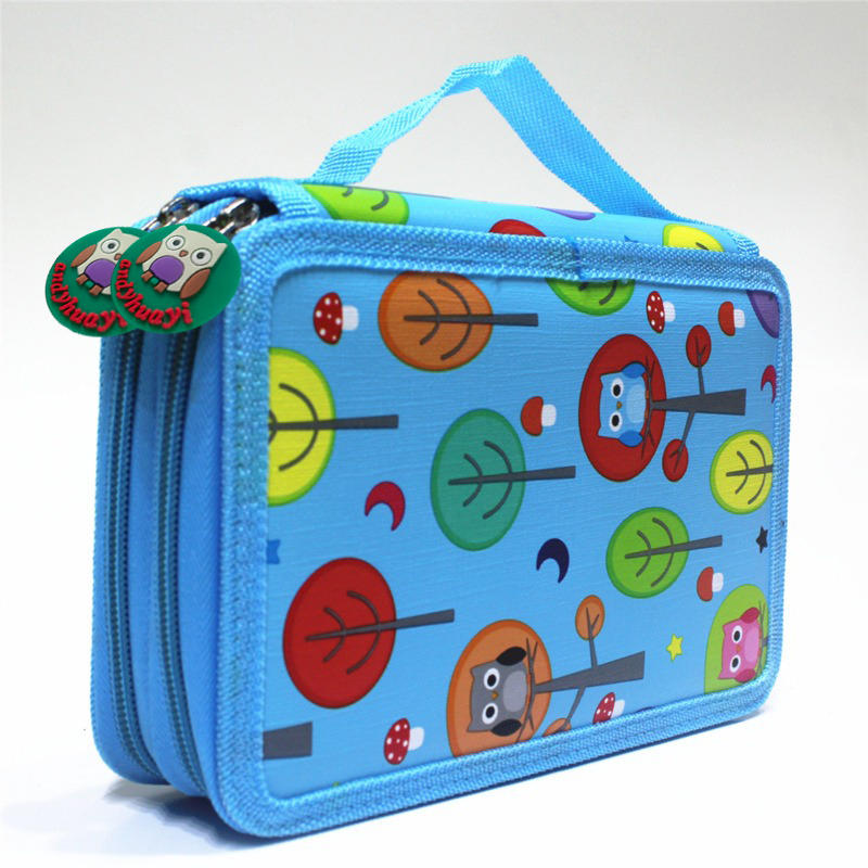 Многосекционный красочный студенческий пенал-бокс для карандашей и маркеров большой вместимости, для эскизов и рисования, для кистей, канцелярский