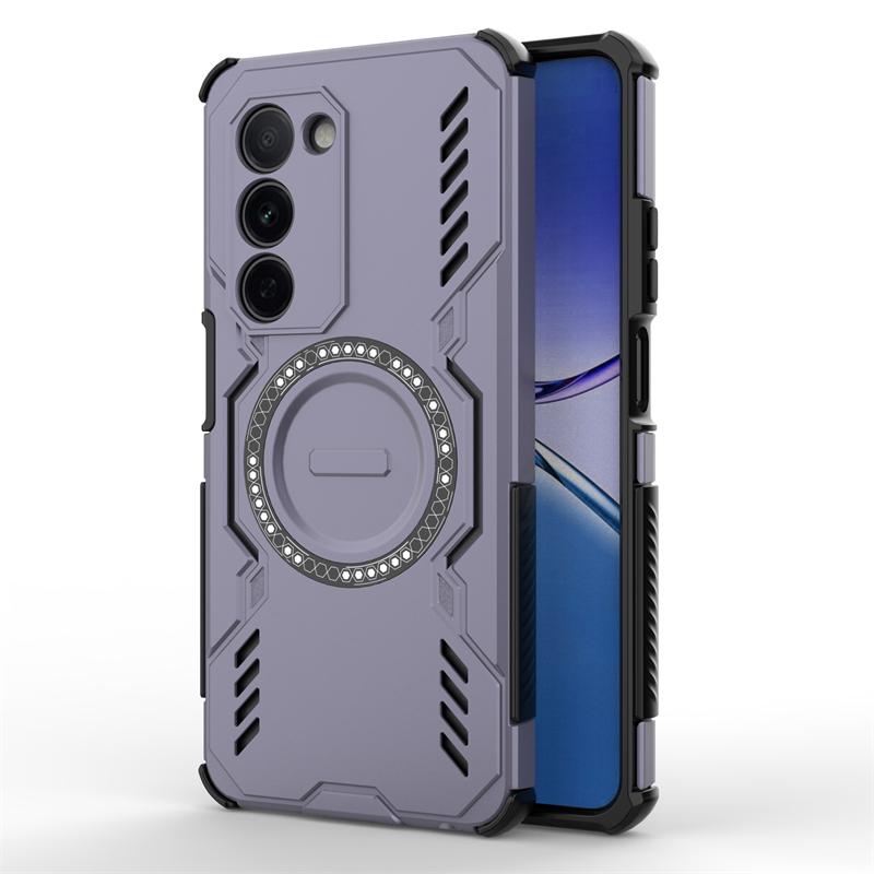 For Oppo A5 4G Case Oppo A5 4G Global Anti-knock Magnetic Adsorption Wireless Charge Back Cover For Oppo A5 4G Case 6.67 inch