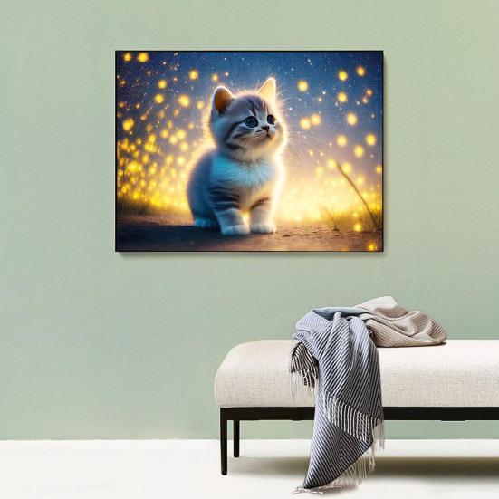 1 комплект, мультяшный кот, стразы, картина с холстом, инструменты для сверления, 5D полная дрель, сделай сам, поделки, горный хрусталь, художественный комплект для рисования, украшения для начинающих, взрослых