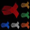 16Pcs Car Motorcycle Bicycle Wheel Rim Reflective Sticker Tape Strip Decal Decor