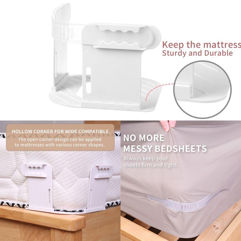 Невидимый сверхпрочный держатель простыни с фиксирующими полосками, держатели простыней, самодельные захваты для простыней, фиксированные