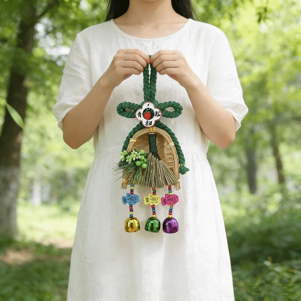 Decorative Gourd Chinese Zongzi Festival Pendant Chinese Style Woven Hanging Decoration Handmade Simulated Green Pine