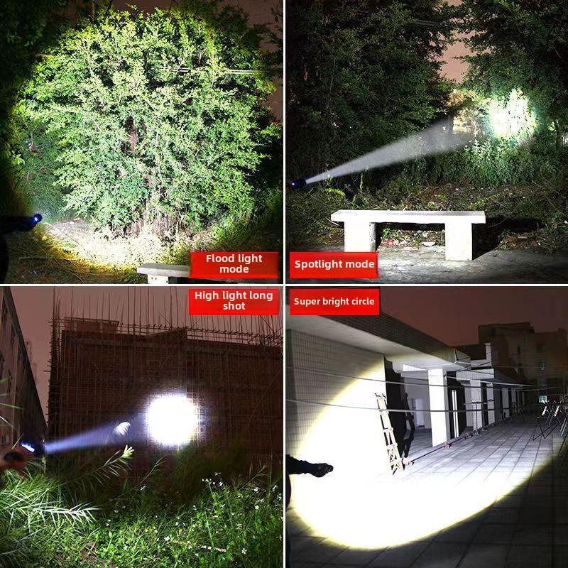 P90 Quad-core Strong Фонарик Уличный Супер Яркий Перезаряжаемый Zoom LED Фонарик Дистанционное Освещение Свет