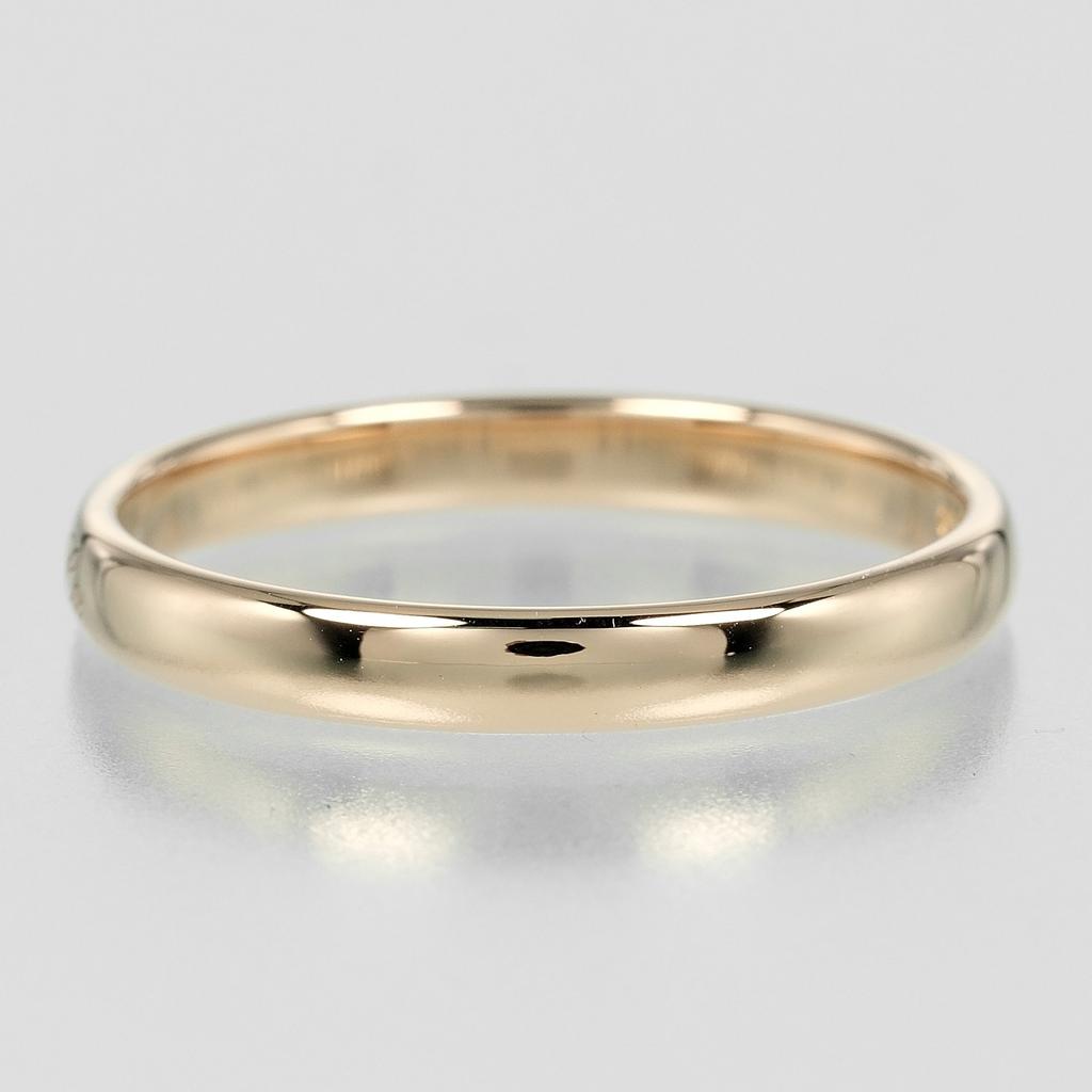 TIFFANY&Co. Notes Lucida Ring K18 Pink Gold #9.0(US Size) 3.2g mens Used