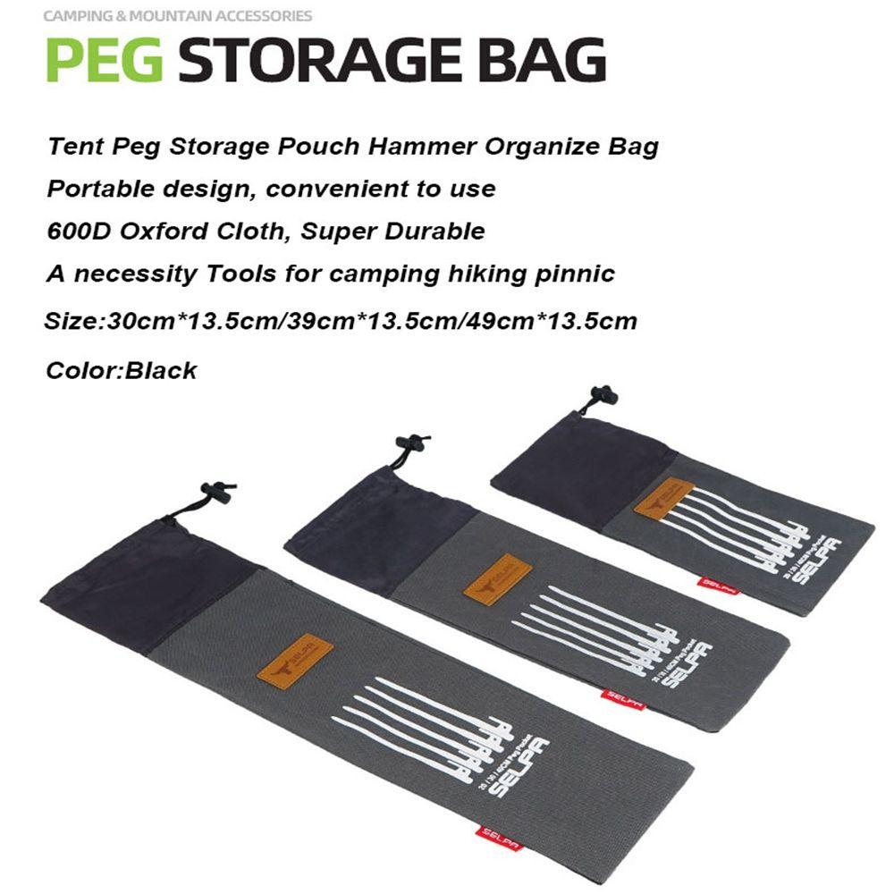 Сумка для хранения принадлежностей для путешествий на открытом воздухе, сумка для колышков и палаток, карман для гвоздей/колышков, чехол