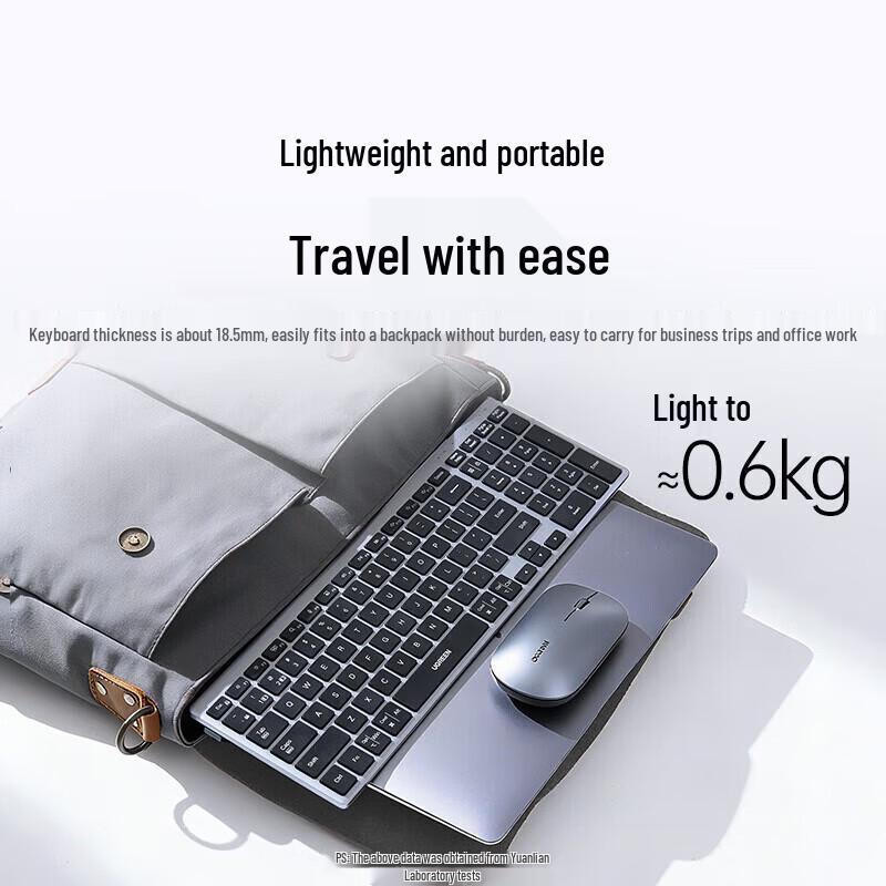 UGREEN Multi-Device Wireless Bluetooth Keyboard with Mouse Set