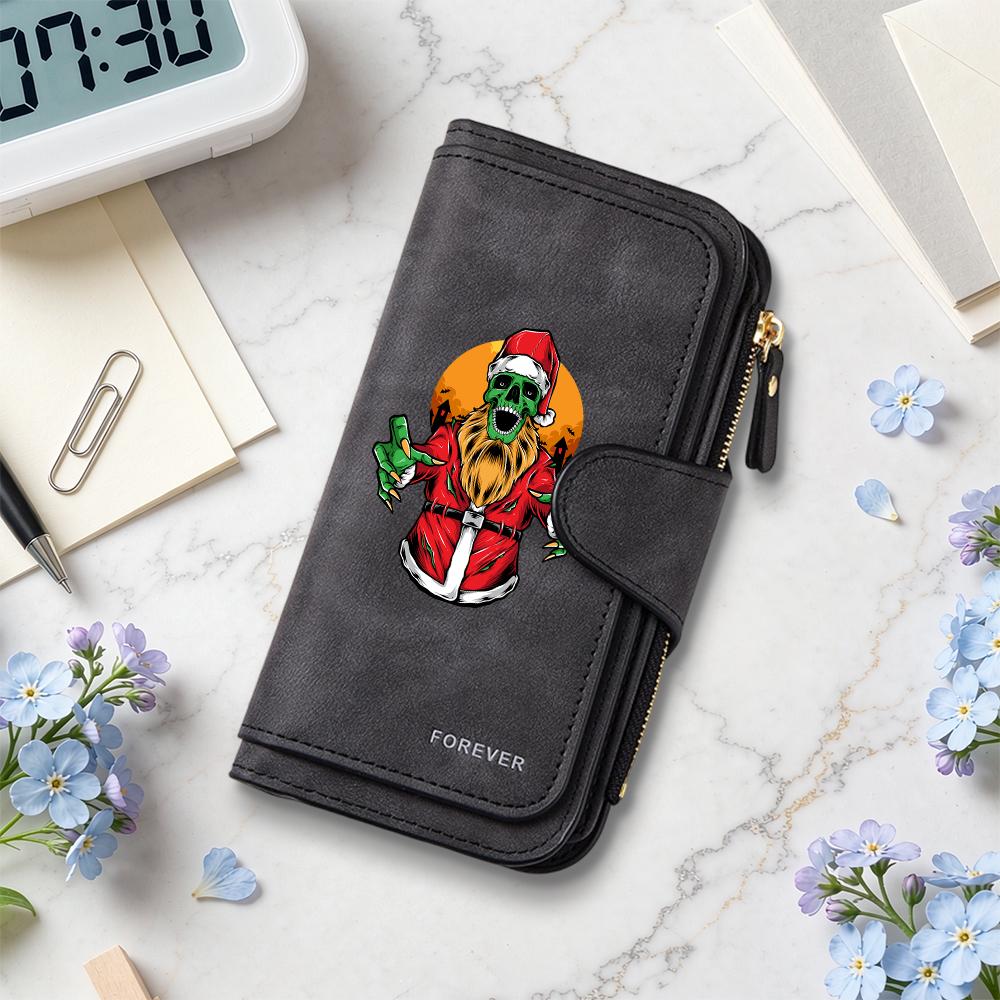 Zombie Santa Long Wallet for Daily Use