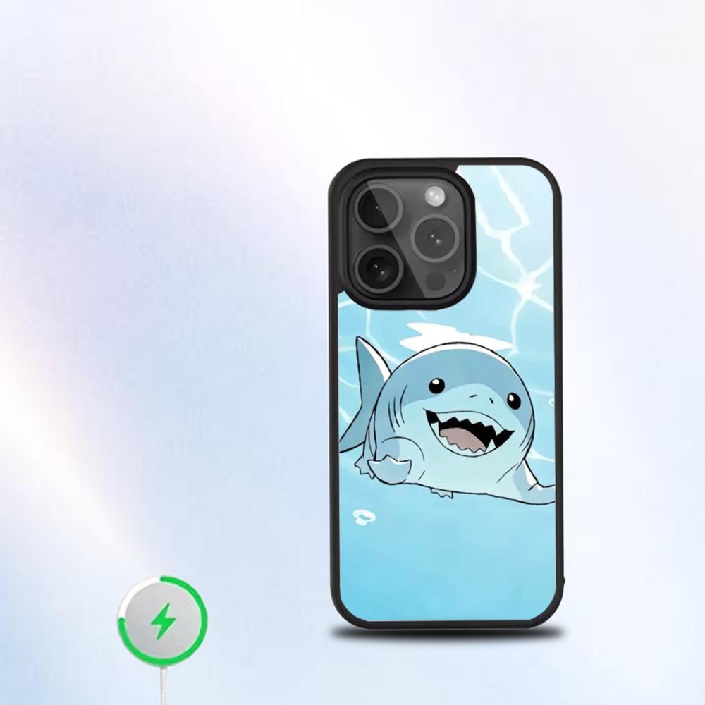 Jeff The Land Shark Phone Case For IPhone 16 15 14 13 12 11 Pro Mini Max Soft Magnetic Cover