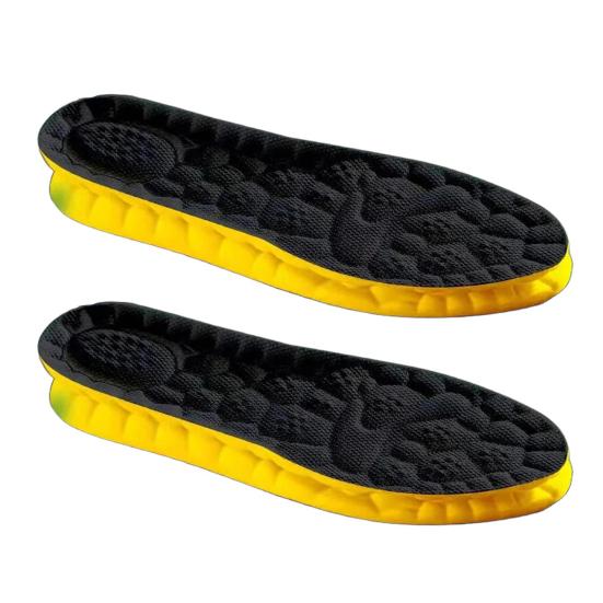 1 Pair 4D Elastic Cloud Breathable Soft Foam Sole Arch Support Shock Absorption Lightweight Sports Insole