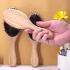Phyllostachys Pubescens Bristle Round Bead Air Cushion Comb Comfortable Portable Scalp Massage Airbag Comb