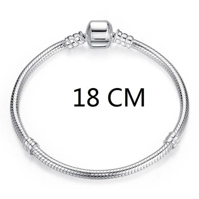 Браслеты из стерлингового серебра 925 пробы Pulseira со снежинками, браслеты из серебра 925 пробы в виде сердца и змеи, женский серебряный браслет для женщин, ювелирные изделия