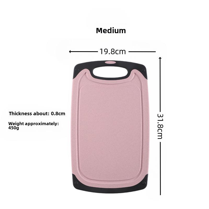 Разделочные доски из пластика FDA из пшеничной соломы - 3 шт. для нарезки овощей, фруктов и мяса