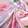 New Spring Fall Pink Rose Silk Scarf Shawl Printed Winter Fashion Women Neck Scarf  Floral Design Long Scarves Wraps  160*70cm