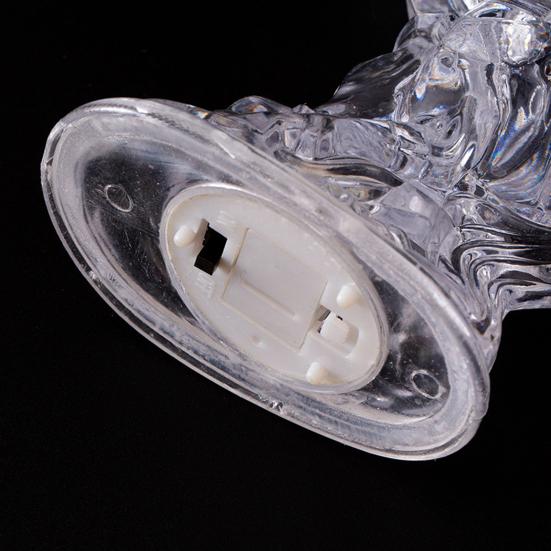 Ночник Акриловая Фигурка Пони Декоративный Ночник с Разноцветными Мигающими Огнями Работающий от Батареек Праздничное Освещение Комнаты для Спальни Стола Машины Дома