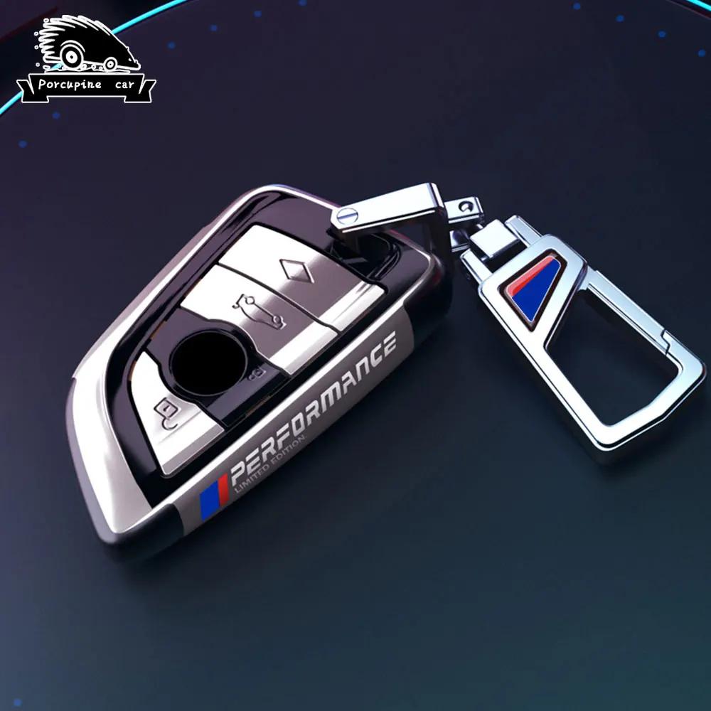 BBKJ7 PC plating Car Remote Key Case Cover Shell Fob For BMW X1 X3 X4 X5 X6 F15 F16 G30 G20 3 5 7 Series G01 G02 G05 G11 G32 F48 F39