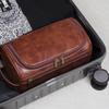 Men Vintage Luxury Toiletry Bag Travel Necessary Business Cosmetic Makeup Cases Male Hanging Storage Wash Bags Portable