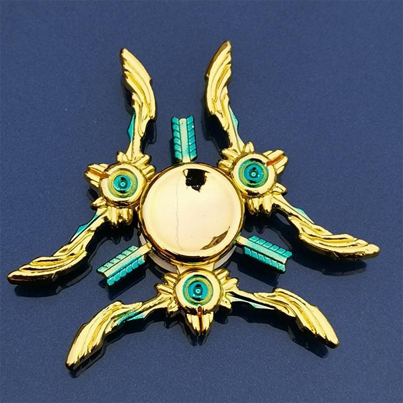 «Цветной металлический сплав Fidget Gyroscope»: Вращающийся декомпрессионный инструмент для снятия стресса"