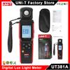 UNI-T UT381A Illuminometer Integrated & Split Digital Light Illuminance Meter 400000 Lx 37160 Fc Luxometer with Bluetooth APP
