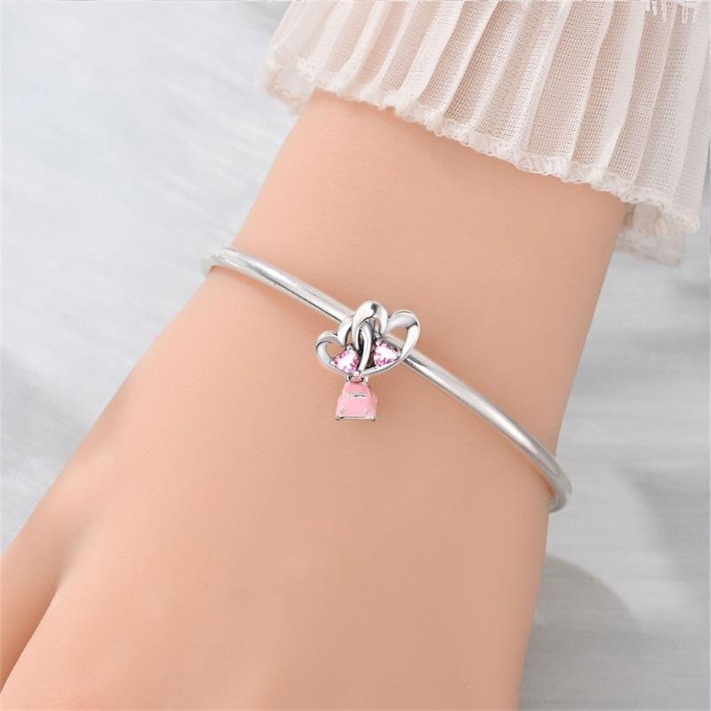 Оригинальные медные романтические свадебные шармы, кольцо для букета, роза, сердце, бусины, подвески, подходят для браслетов, сделай сам, изысканные ювелирные изделия, подарки