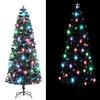 VidaXL Pre-lit Christmas Tree with Stand, Christmas Tree with LEDs, Holiday Decoration, Indoor Party Ornament 284299