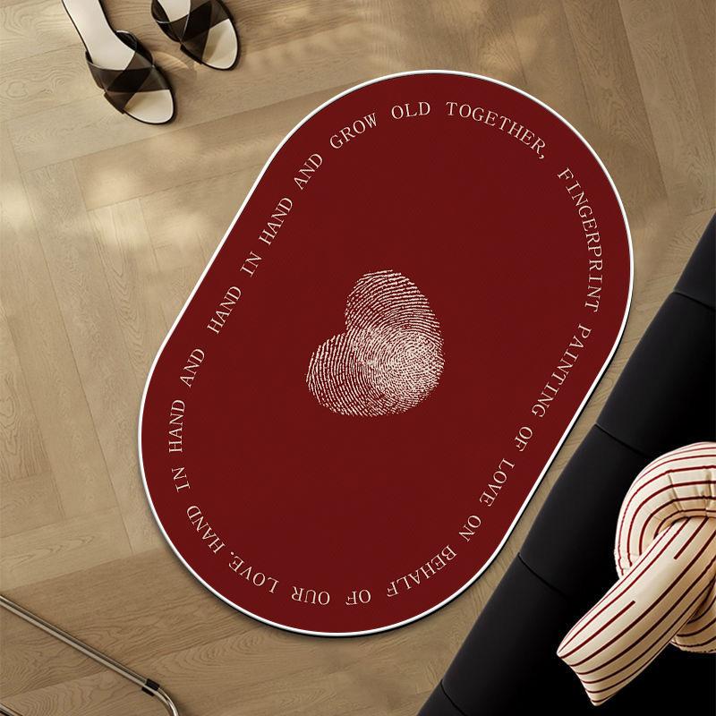 Marriage Essential Entry Door Porch Mat Festive Home Bedroom Romantic Wedding Room Decoration Carpet Love Non-slip Mat