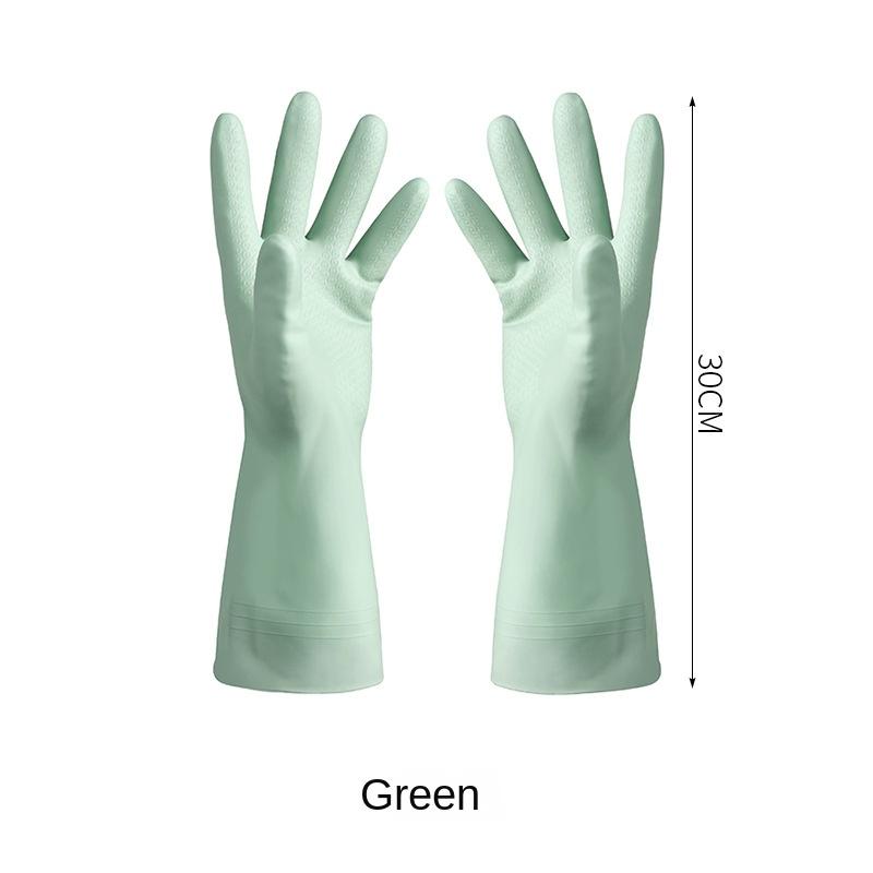 3342 Kitchen Dishwashing Gloves Thickened Durable Waterproof Cleaning Housework Women'S Laundry Latex Rubber Gloves