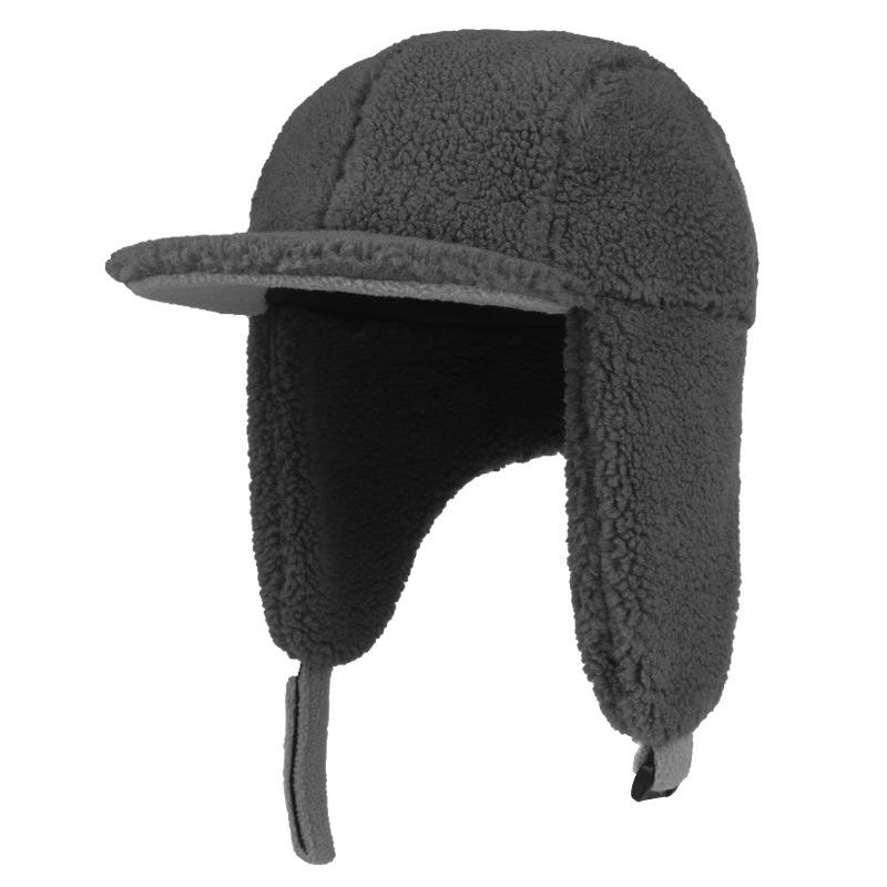 Детские шапки Осень и зима Шапки для девочек Шапки для мальчиков Флисовые утепленные теплые с защитой ушей Кепки с козырьком Защита лица Ветрозащитные шапки