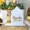 Ramadan Table Sign Ornament Gift Desktop for Home Bedroom Bookshelf
