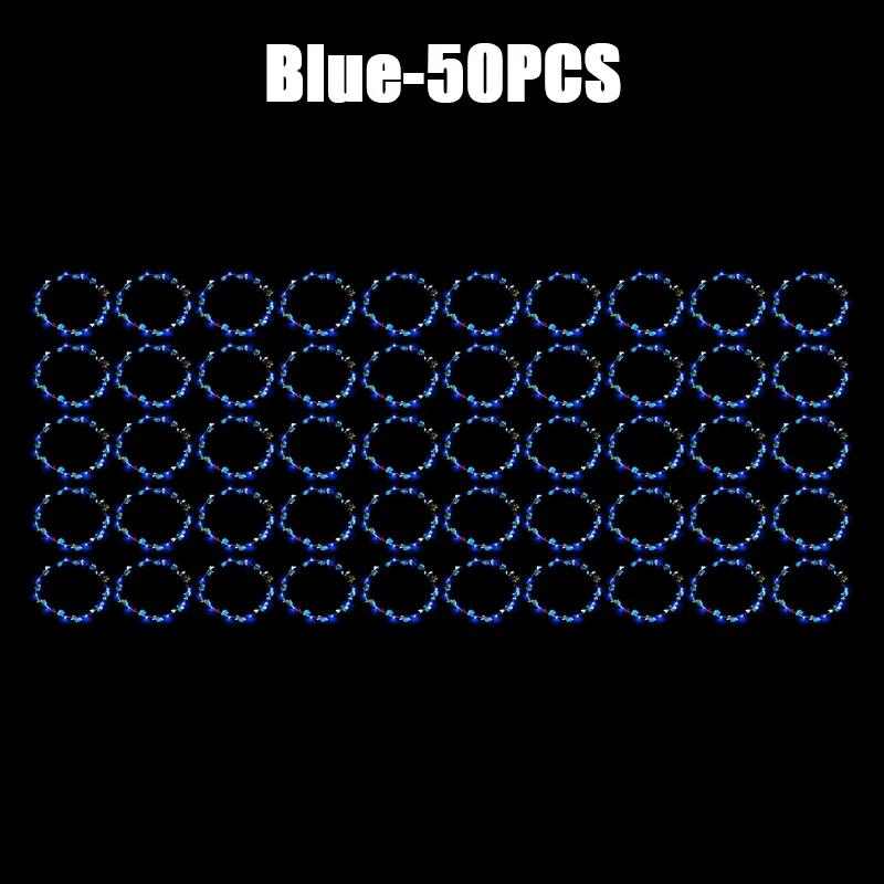 10/60 шт. Светящийся цветочный ободок Светодиодный цветочный венок Светящиеся цветочные венки Короны День рождения Свадьба Рождественское украшение 2024