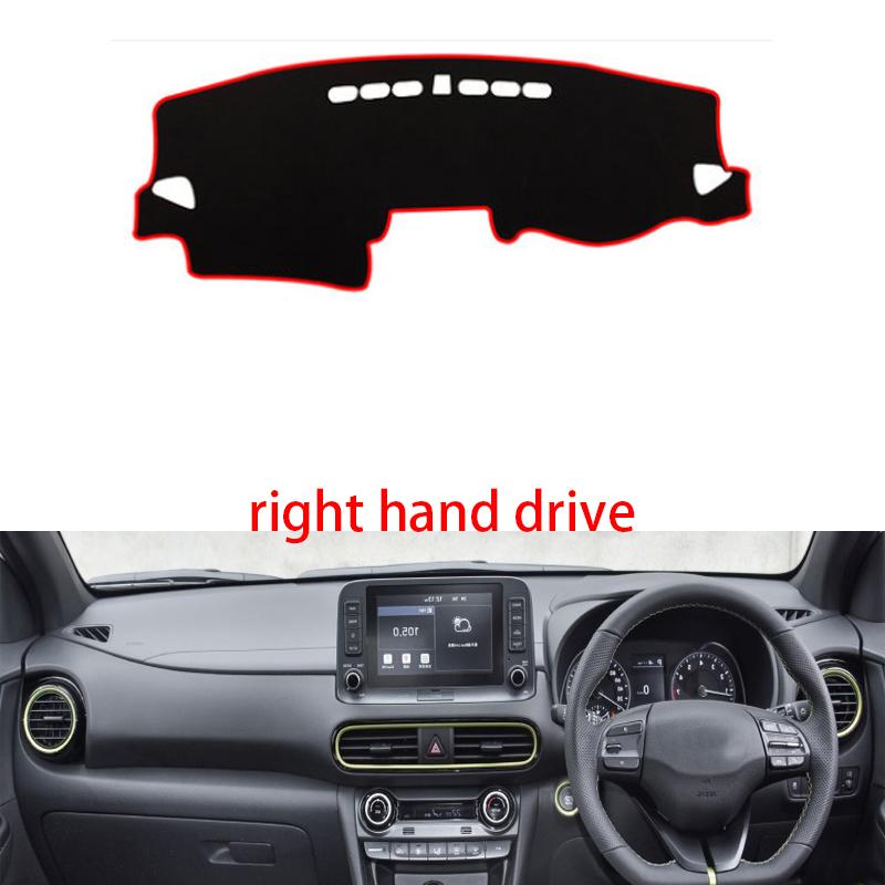 For Hyundai Encino Kauai Kona 2017- Right and Left Hand Drive Car Dashboard Covers Mat Shade Cushion Pad Carpets Accessories