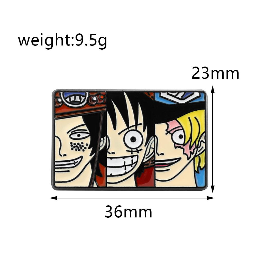 191 Штука Брошь ONE PIECE Металлический значок Riman Пираты Луффи Пины и аксессуары One Piece