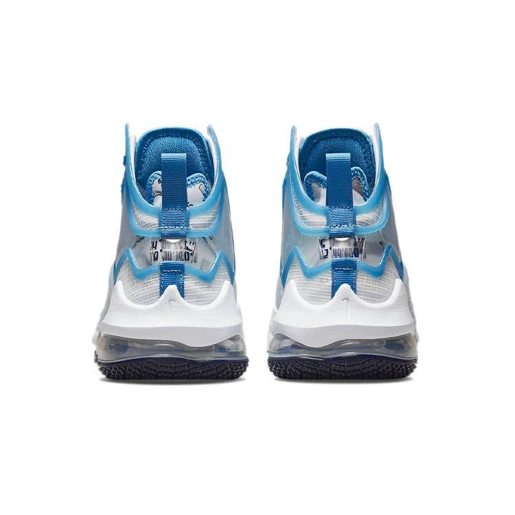 Костюм Space Jam x Nike LeBron 19 GS Детские кроссовки Белый Синий-Пустота Голландский-Синий DD0418-100