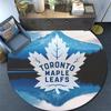 Toronto Maple Leafs,Round Area Rug,Carpet Rug for Living Room Bedroom Sofa Playroom Decor,Non-slip Floor Mat