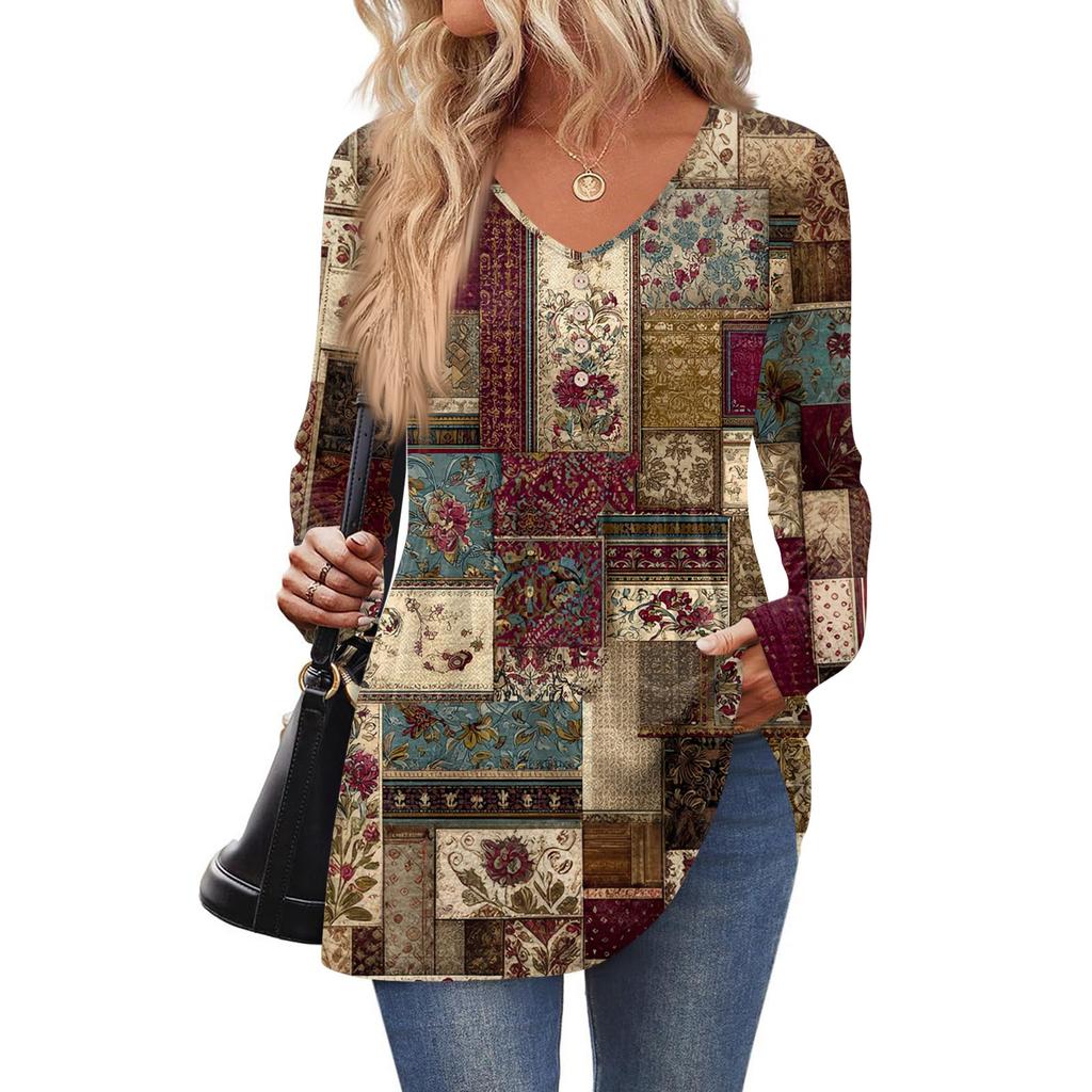 Женская модная повседневная рубашка с длинным рукавом однотонного цвета, женские топы с V-образным вырезом