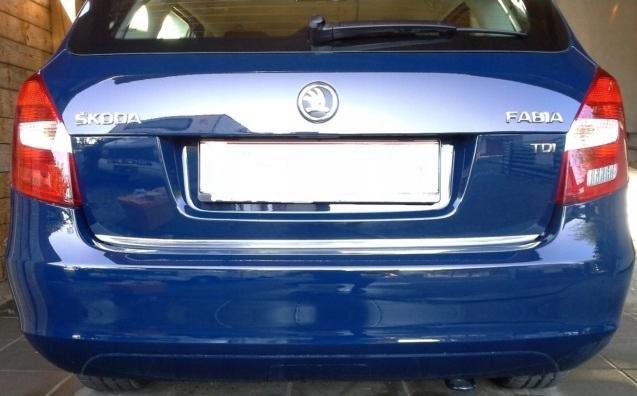 Skoda FABIA II Estate CHROME STRIP Chromed TAILGATE