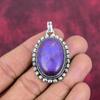Ювелирные изделия из фиолетового медного бирюзового камня, кулон из стерлингового серебра 925 пробы, новый фирменный кулон ручной работы для свадебного подарка