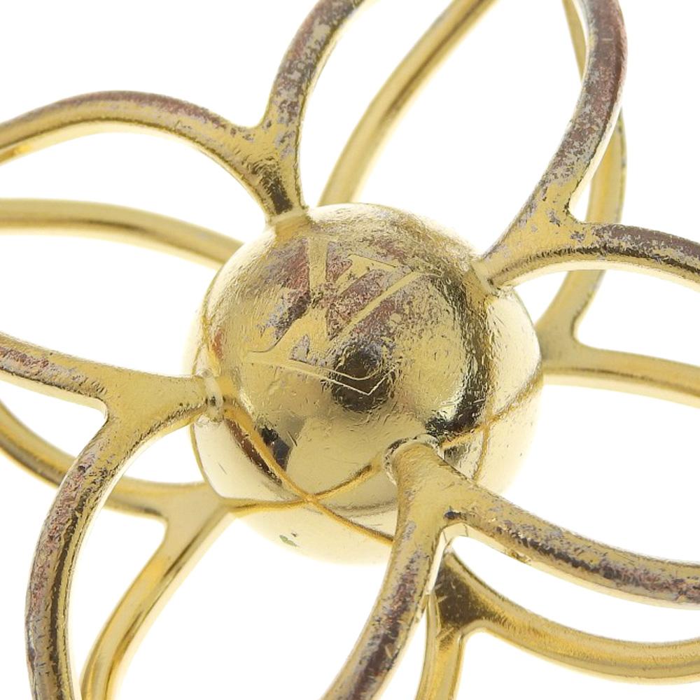 Louis Vuitton LV Sphere Key Ring M61024 Charm Plated Gold Unisex Used