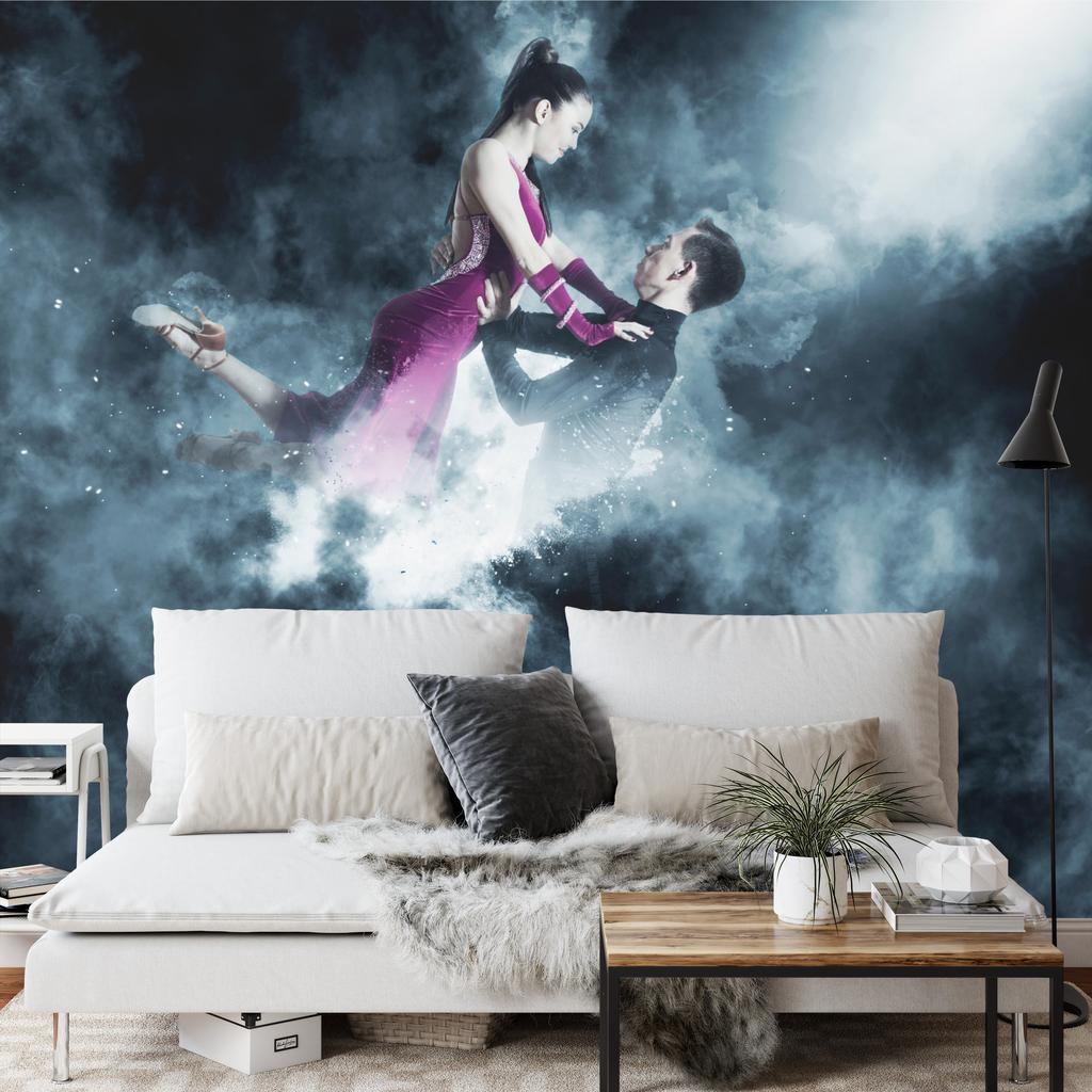 Photomural Couple Of Ball Dancers During The Performance Washable Fleece 180x120
