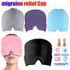 Головной убор для облегчения мигрени, шапочка для снятия давления, гелевая шапочка для холодного компресса, лечебная шапочка, ледяная обертка для головы, маска для глаз для снятия давления и боли