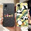 Phone Case for Infinix Hot 11s NFC X6812B Infinix Hot 11s X6812 Protection Cover Soft Liquid Silicone Coque Animals Bumper Shell