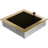 Вентиляционная крышка 22x22 позолоченная с жалюзи