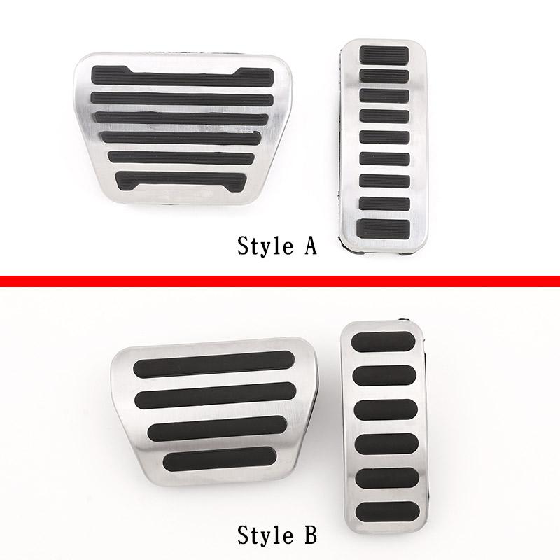 BCD1 For Land Rover Defender 90 110 2020-2023 Stainless steel No Drill Anti-slip Fuel Brake Steel Pads Pedals Cover Car Accessories