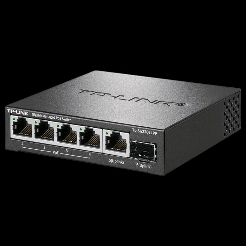 TP-LINK 6-Port Gigabit PoE+ Cloud Managed Switch