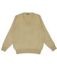 CONOMi Школьный однотонный шерстяной свитер унисекс размера L, акрил, ARCPSW-2011, бежевый,