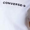Converse Укороченные топы женские белые с круглым вырезом умеренные 10024771-A04