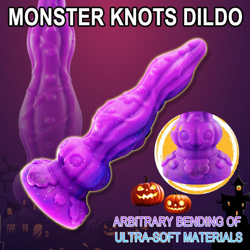 New Phantom Dragon Shaped Anal Plug Liquid Silicone Simulation Anal Plug For Men And Women In The Backyard Adult Sexual Products