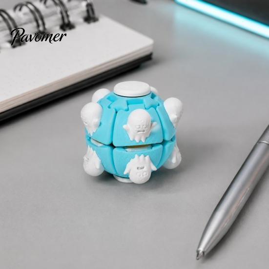Игрушки-антистресс для снятия тревоги, 3D-печатный нажимаемый спиннер, нажимаемый и вращающийся шарик для портативных сенсорных гаджетов, снятие стресса, настольный аксессуар, офис, дом,