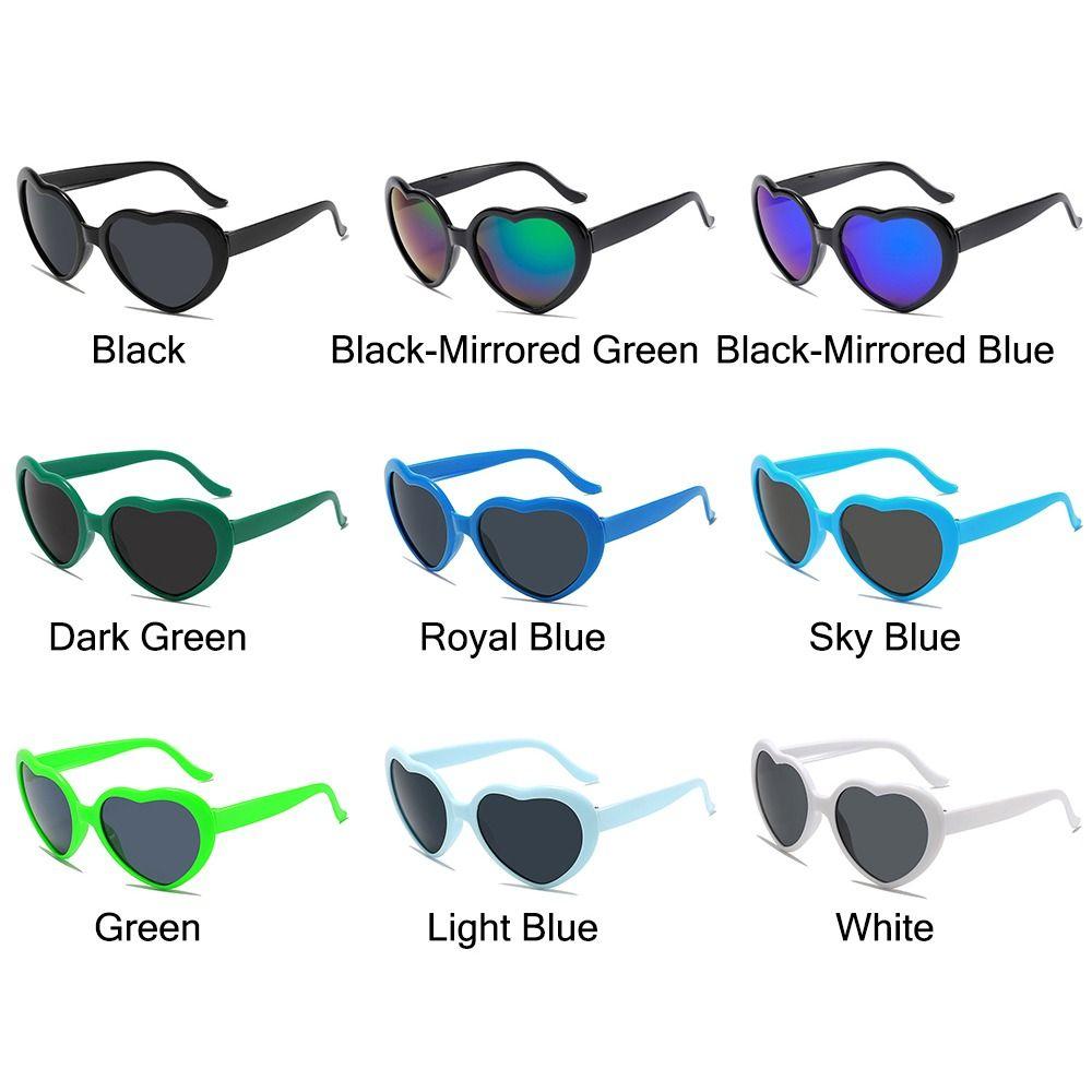 UV400 Protection Heart-Shaped Sunglasses Cosplay Beach Shades Cute Women's Accessories for Women