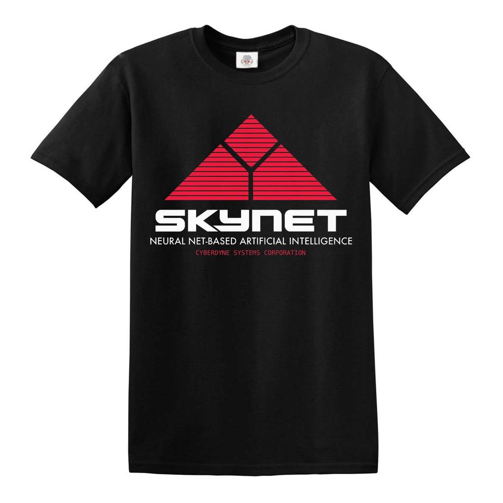 New Skynet Vintage 100% Cotton T-shirt Mens Tees Top Cyberdyne Retro Terminator Classic Top Tee