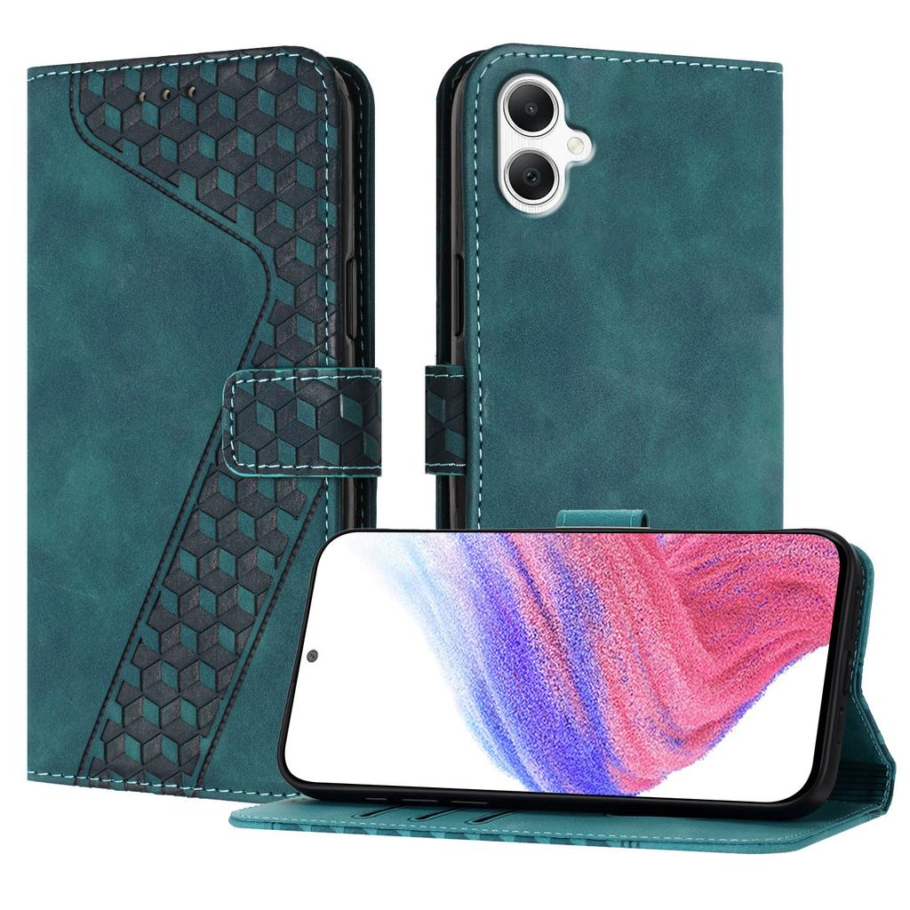 For Samsung Galaxy A06 4G Leather Case 7-Shaped Pattern Wallet Stand Shockproof Phone Cover